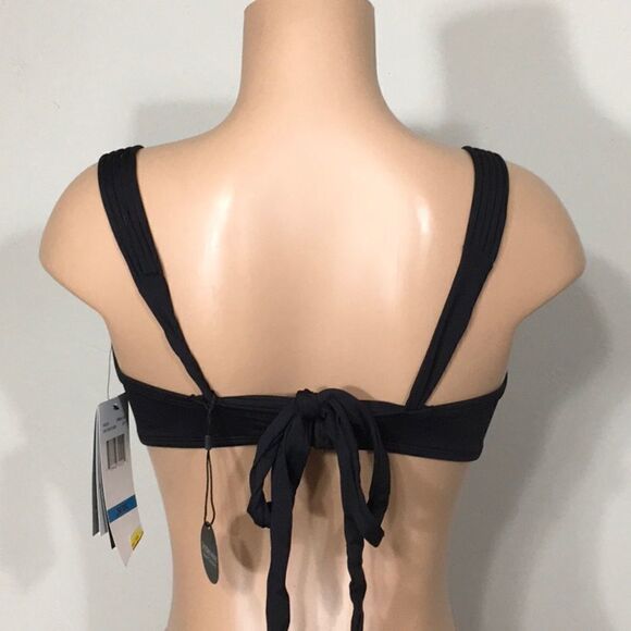 New. COCO REEF adjustable multi-way black Strappy bikini top. 32/34-C - Picture 9 of 13